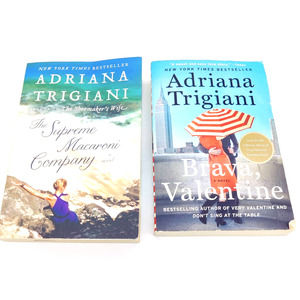 Trigiani Adriana Lot Of 2 The Supreme Macaroni Company & Brava Valentine Novels